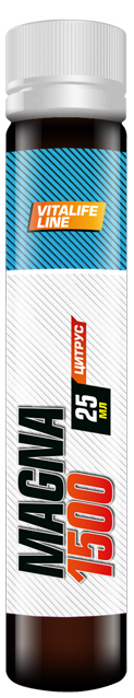 Магний жидкий в ампулах MAGNA 1500 FIT-RX 25мл