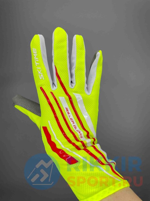 Перчатки для лыжероллеров SKI TIME ROLLER Race салат. 24