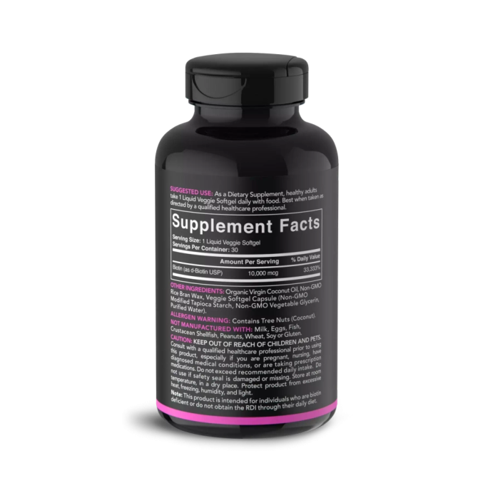 Биотин Sports Research Biotin 10.000 120 капс. в Твери