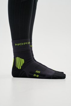 Носки Nordski Run All year Black/Lime NSV757180