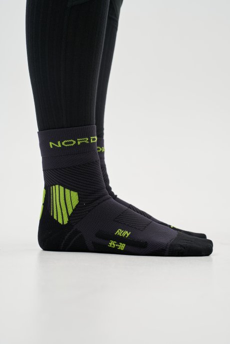 Носки Nordski Run All year Black/Lime NSV757180