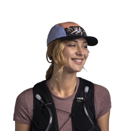 Кепка Buff 5 Panel Go Pow Running Multi 133705.555.20.00 (S/M)