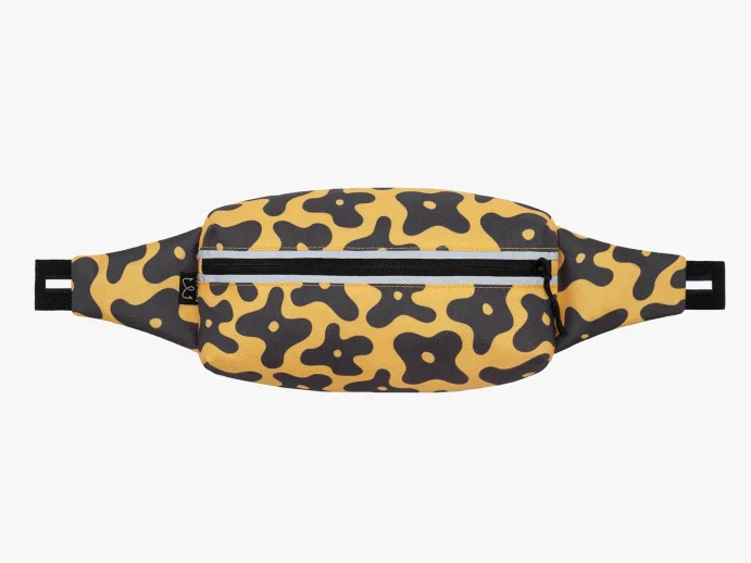 Сумка Enklepp Marathon Waist Bag (black flowers-yellow)