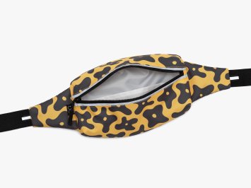 Сумка Enklepp Marathon Waist Bag (black flowers-yellow)