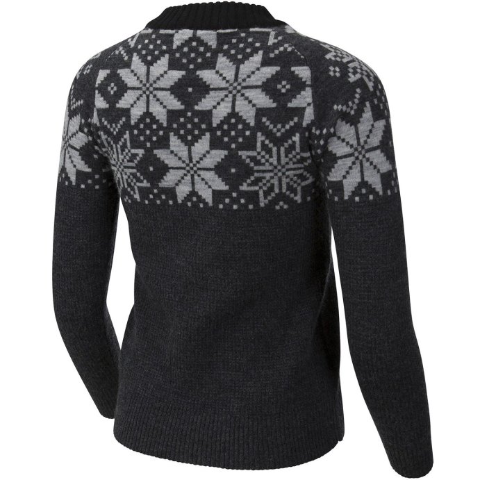 Свитер ULVANG Rav Kiby с кругл. вырезом жен. 78416/11101 угольно-сер. меланж