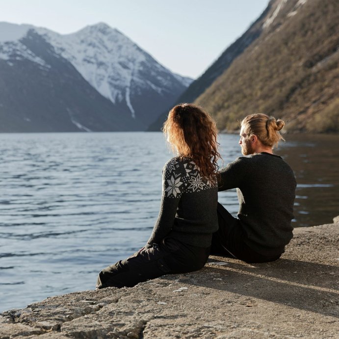 Свитер ULVANG Rav Kiby с кругл. вырезом жен. 78416/11101 угольно-сер. меланж