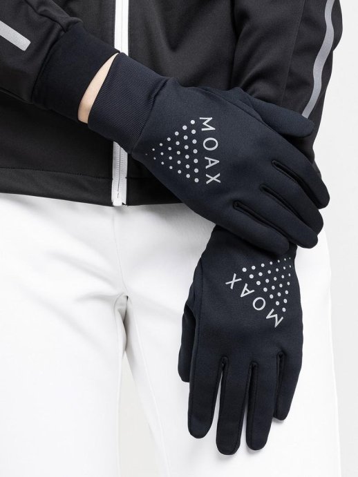 Перчатки для бега Moax Stretch Fit run  M2232/10000 черный