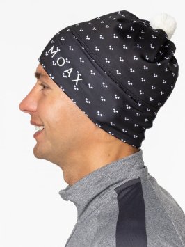 Шапка MOAX Tauri Stretch 23803M/10000P черный принт OS