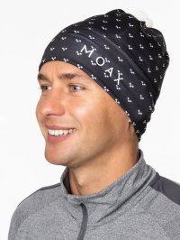 Шапка MOAX Tauri Stretch 23803M/10000P черный принт OS