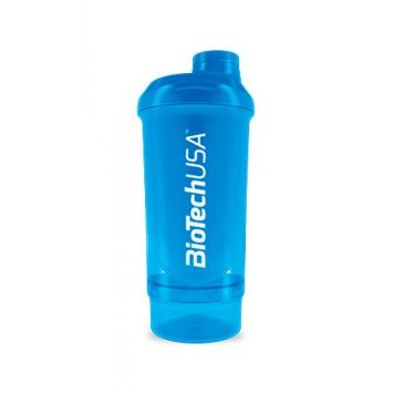 Шейкер BioTechUSA Shaker Wave + Compact 500 ml (+150 ml) Blue