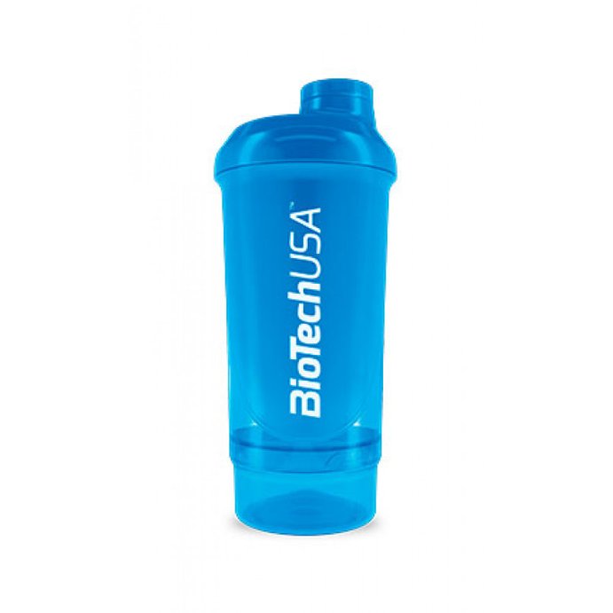 Шейкер BioTechUSA Shaker Wave + Compact 500 ml (+150 ml) Blue