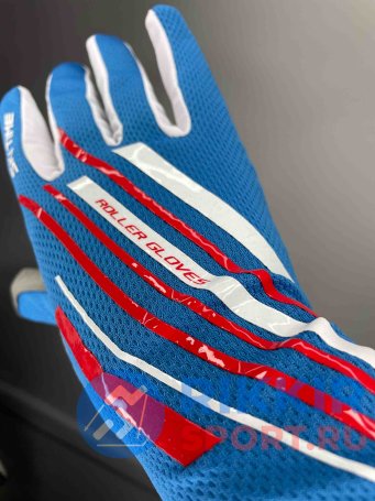 Перчатки для лыжероллеров SKI TIME ROLLER Race голубые