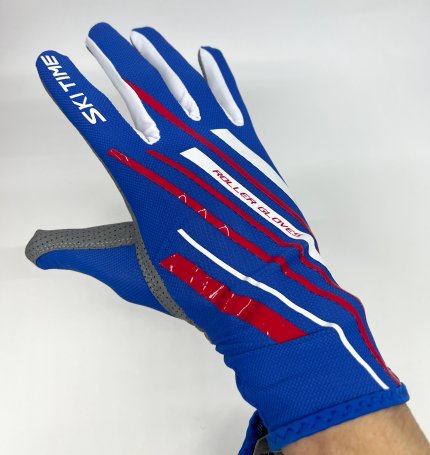 Перчатки для лыжероллеров SKI TIME ROLLER Race голубые