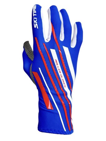 Перчатки для лыжероллеров SKI TIME ROLLER Race голубые