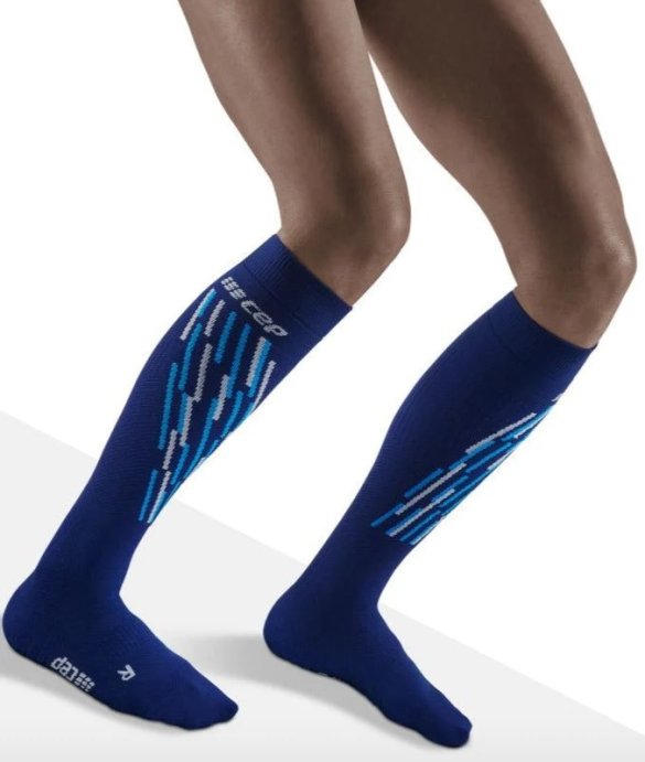 Компрессионные гольфы CEP для катания на лыжах, женские C211W синий/лазурный WP20-I-6