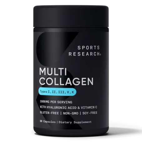 Мульти Коллагеновый комплекс Sports Research Collagen Multicomplex 1600мг, 90 капс.