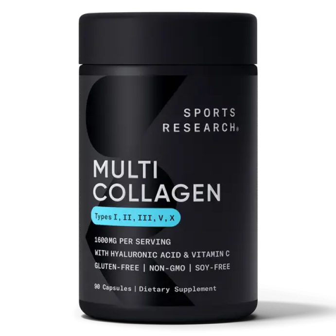 Мульти Коллагеновый комплекс Sports Research Collagen Multicomplex 1600мг, 90 капс. в Новосибирске