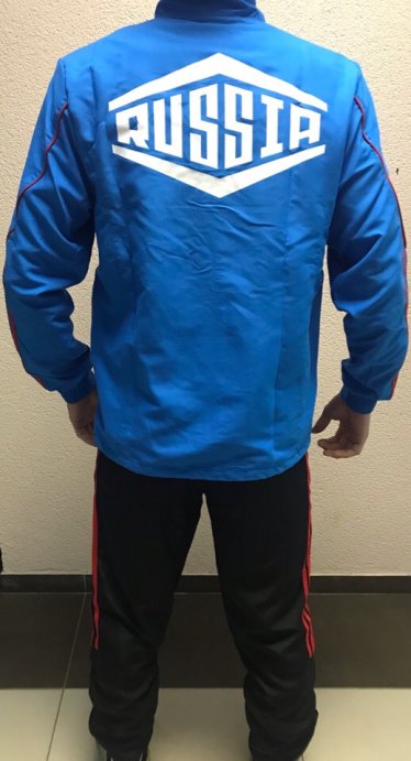 Костюм летний РОССИЯ 2019 голубой в Твери