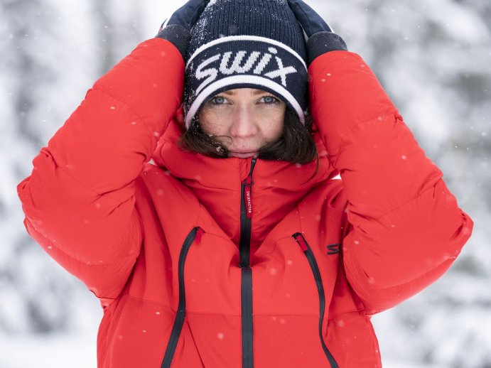 Куртка-парка SWIX пуховая Surmount U 13153/99992 ярко-красный в Твери