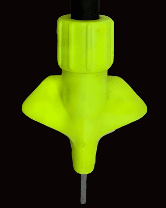 лапка 4KAAD S-40112 CHANGE-IT XC basket M съемн. желт. тв.сплав. острие