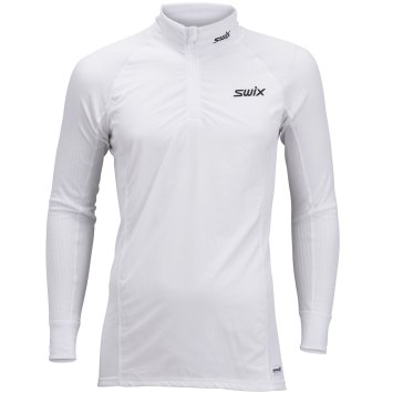 Термофутболка SWIX RaceX wind с воротн. муж. 40442/00000 белый