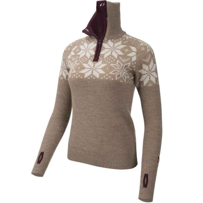 Свитер ULVANG Rav Kiby жен. 77316/02519 песочн./инжир в Твери