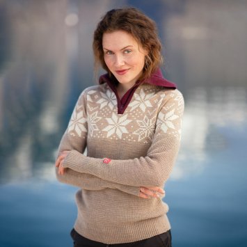Свитер ULVANG Rav Kiby жен. 77316/02519 песочн./инжир