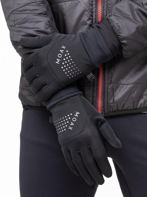 Перчатки для бега Moax Hit run M2233/10000 черный