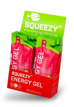 Гели энергетические с электролитами ENERGY SUPER Gel squeezy 12шт. по 33гр. (Солёная карамель)