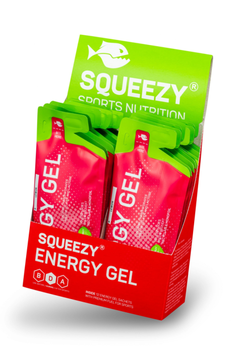 Гели энергетические с электролитами ENERGY SUPER Gel squeezy 12шт. по 33гр. (Солёная карамель)