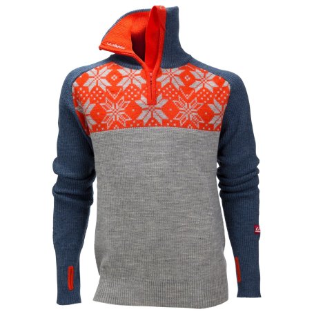 Свитер ULVANG Rav Kiby сер./син./томатный 77311-11249