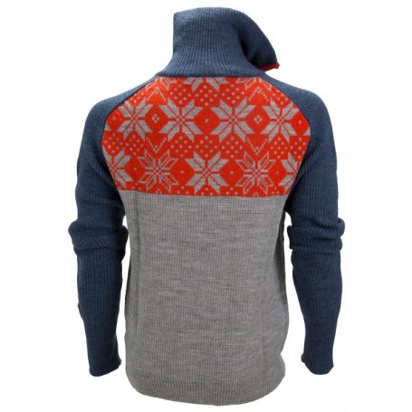 Свитер ULVANG Rav Kiby сер./син./томатный 77311-11249