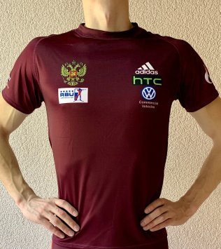 Футболка РОССИЯ 2020 бордо &quot;БИАТЛОН&quot;