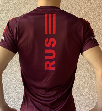 Футболка РОССИЯ 2020 бордо &quot;БИАТЛОН&quot;