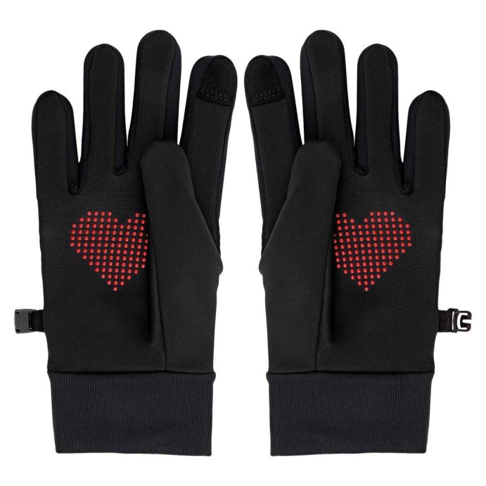 Перчатки для бега Moax Hit run M2233/10005 черный/красный