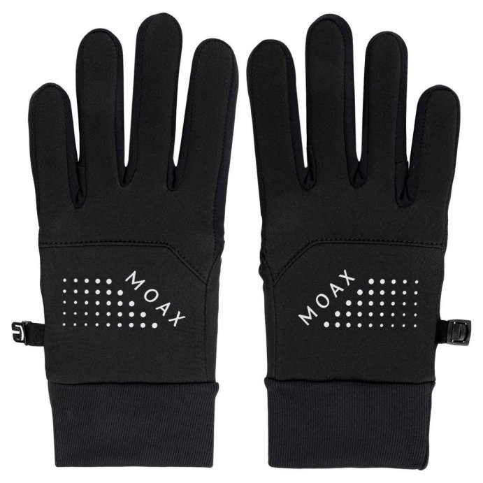 Перчатки для бега Moax Hit run M2233/10005 черный/красный