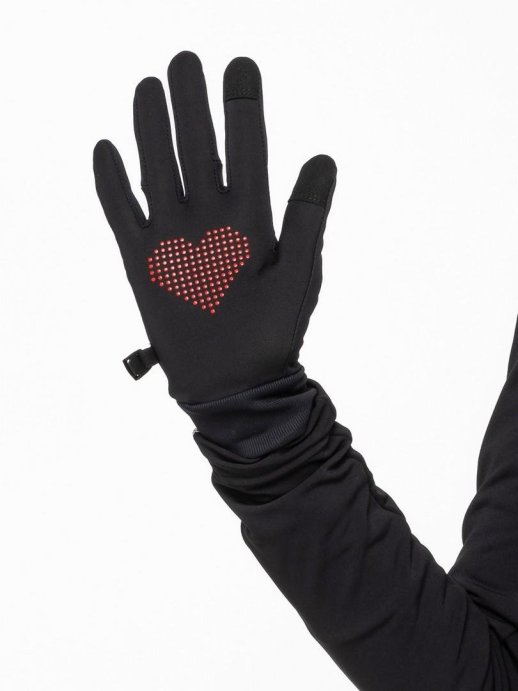 Перчатки для бега Moax Hit run M2233/10005 черный/красный