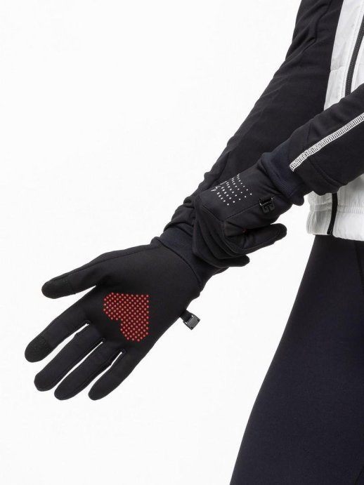 Перчатки для бега Moax Hit run M2233/10005 черный/красный