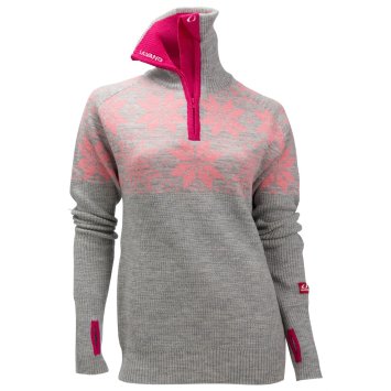 Свитер ULVANG Rav Kiby сер./розовый 77316 -11246