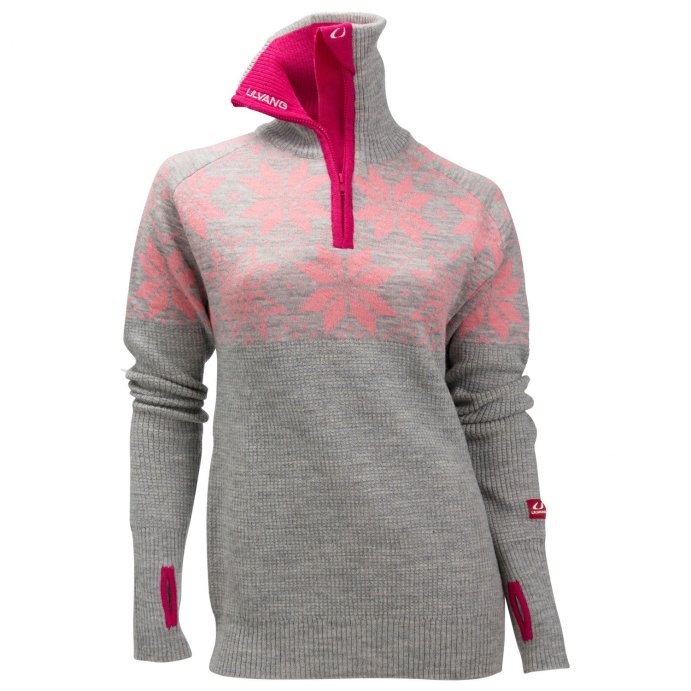 Свитер ULVANG Rav Kiby  сер./розовый 77316 -11246 в Твери