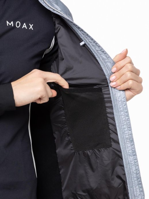 Куртка MOAX Royal жен. MX2312/10104 серый меланж