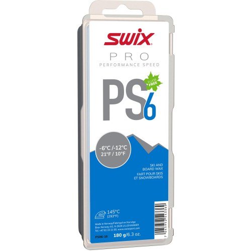 Парафин SWIX PS6 Blue, -6°C/-12°C, 180гр в Твери