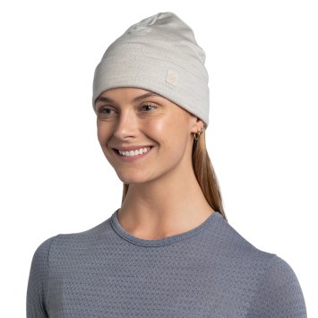 Шапка Buff Merino Heavyweight Hat Solid Cloud 111170.003.10.00