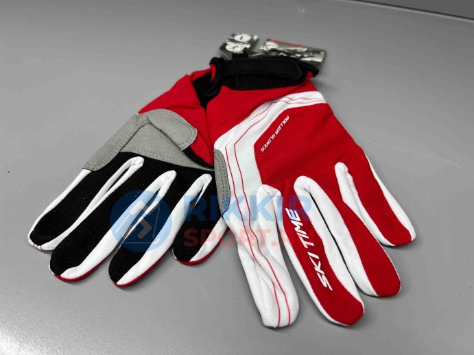 Перчатки для лыжероллеров SKI TIME ROLLER Sphere бело-красные