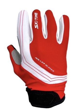 Перчатки для лыжероллеров SKI TIME ROLLER Sphere бело-красные