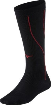 Компрессионные гольфы Mizuno Compression Sock черн. с красн.
