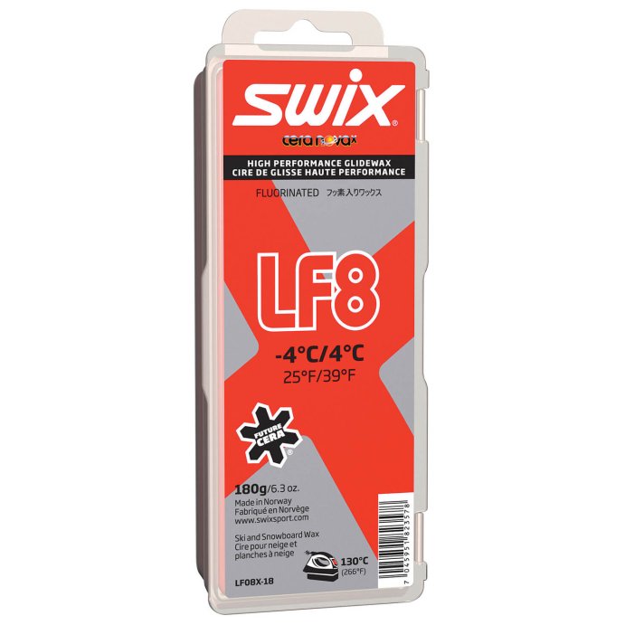 ПАРАФИН SWIX LF8X Red +4C/-4C 180гр без крышки в Твери