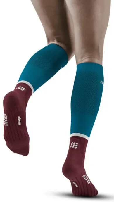 Компрессионные гольфы CEP женские C124W сине-зелёный/бордовый WP20-9-R