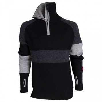 Свитер ULVANG Rav limited черный/сер.меланж 77401 -10048