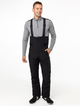 Брюки утепленные MOAX Siberia BIB с лямками муж.	 MX2317/10000 чёрный